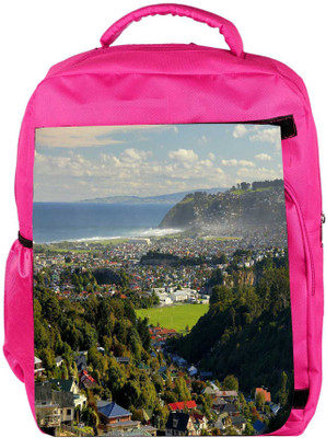 

Snoogg Eco Friendly Canvas Abstract Nature Designer Backpack Rucksack School Travel Unisex Casual Canvas Bag Bookbag Satchel 5 L Backpack(Pink)