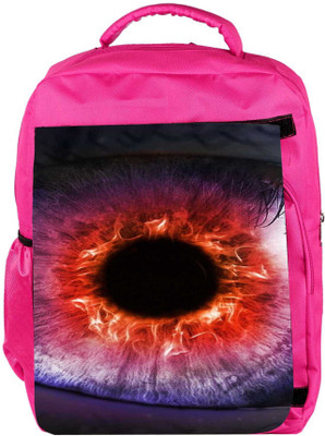 

Snoogg Eco Friendly Canvas The Eye Of The Storm Backpack Rucksack School Travel Unisex Casual Canvas Bag Bookbag Satchel 5 L Backpack(Pink)