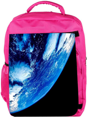 

Snoogg Eco Friendly Canvas Side View Of Earth Designer Backpack Rucksack School Travel Unisex Casual Canvas Bag Bookbag Satchel 5 L Backpack(Pink)