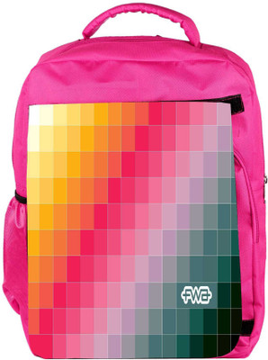 

Snoogg Eco Friendly Canvas Abstract Art Work Designer Backpack Rucksack School Travel Unisex Casual Canvas Bag Bookbag Satchel 5 L Backpack(Pink)