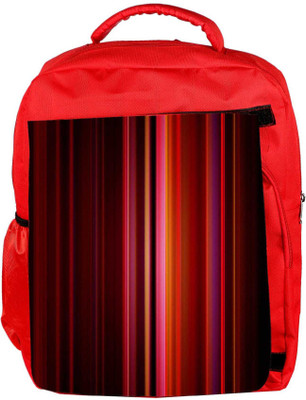 

Snoogg Eco Friendly Canvas Abstract Red Rays Designer Backpack Rucksack School Travel Unisex Casual Canvas Bag Bookbag Satchel 5 L Laptop Backpack(Red)
