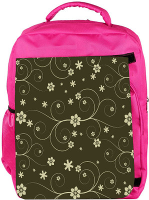 

Snoogg Eco Friendly Canvas Cream Flower Designer Backpack Rucksack School Travel Unisex Casual Canvas Bag Bookbag Satchel 5 L Backpack(Pink)