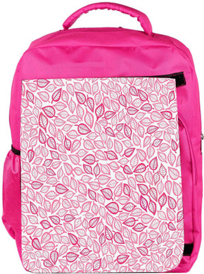 

Snoogg Eco Friendly Canvas Pink Leaves White Pattern Designer Backpack Rucksack School Travel Unisex Casual Canvas Bag Bookbag Satchel 5 L Backpack(Pink)