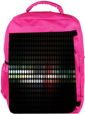 

Snoogg Eco Friendly Canvas Abstract Black Design Designer Backpack Rucksack School Travel Unisex Casual Canvas Bag Bookbag Satchel 5 L Backpack(Pink)