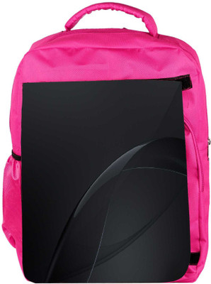 

Snoogg Eco Friendly Canvas Dark Black Color Design Designer Backpack Rucksack School Travel Unisex Casual Canvas Bag Bookbag Satchel 5 L Backpack(Pink)