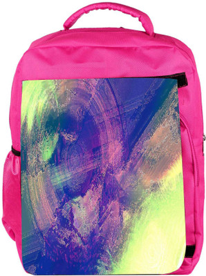 

Snoogg Eco Friendly Canvas Weird Wired Backpack Rucksack School Travel Unisex Casual Canvas Bag Bookbag Satchel 5 L Backpack(Pink)