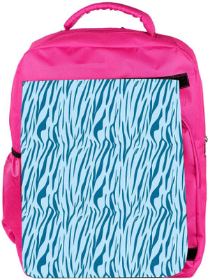 

Snoogg Eco Friendly Canvas Abstract White Pattern Blue Designer Backpack Rucksack School Travel Unisex Casual Canvas Bag Bookbag Satchel 5 L Backpack(Pink)