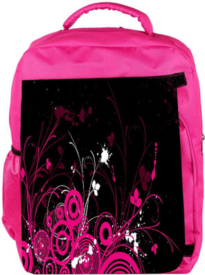 

Snoogg Eco Friendly Canvas Abstract Pink Designer Backpack Rucksack School Travel Unisex Casual Canvas Bag Bookbag Satchel 5 L Backpack(Pink)