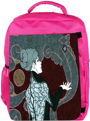 

Snoogg Eco Friendly Canvas Womensurrounded Backpack Rucksack School Travel Unisex Casual Canvas Bag Bookbag Satchel 5 L Backpack(Pink)