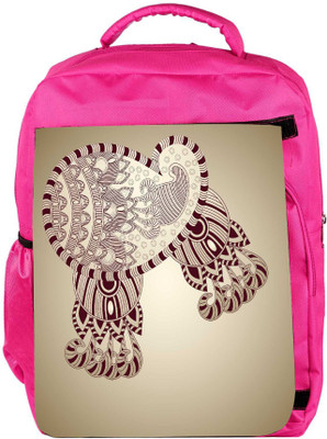 

Snoogg Eco Friendly Canvas Abstract Floral Background Backpack Rucksack School Travel Unisex Casual Canvas Bag Bookbag Satchel 5 L Backpack(Pink)