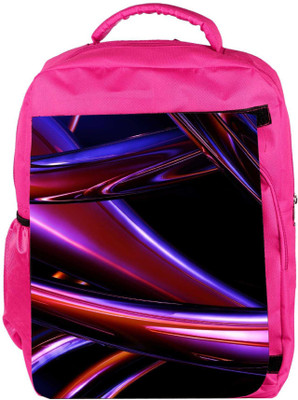 

Snoogg Eco Friendly Canvas Abstract Metal Glitter Metallic Flows Designer Backpack Rucksack School Travel Unisex Casual Canvas Bag Bookbag Satchel 5 L Backpack(Pink)