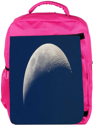

Snoogg Eco Friendly Canvas Half Moon Designer Backpack Rucksack School Travel Unisex Casual Canvas Bag Bookbag Satchel 5 L Backpack(Pink)