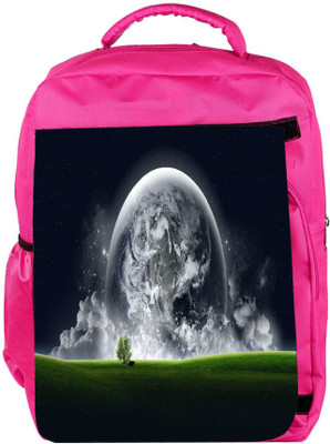 

Snoogg Eco Friendly Canvas Abstract Grey Earth Designer Backpack Rucksack School Travel Unisex Casual Canvas Bag Bookbag Satchel 5 L Backpack(Pink)