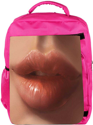 

Snoogg Eco Friendly Canvas Crazy Lips 2565 Backpack Rucksack School Travel Unisex Casual Canvas Bag Bookbag Satchel 5 L Backpack(Pink)