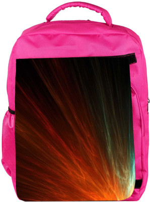 

Snoogg Eco Friendly Canvas Mutlicolor Rays Designer Backpack Rucksack School Travel Unisex Casual Canvas Bag Bookbag Satchel 5 L Backpack(Pink)