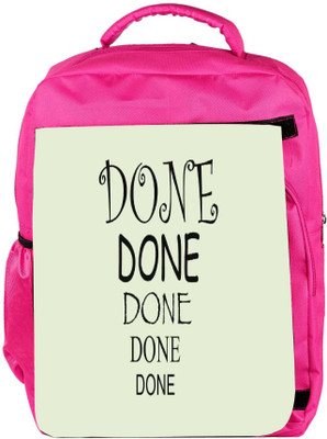 

Snoogg Eco Friendly Canvas Done Designer Backpack Rucksack School Travel Unisex Casual Canvas Bag Bookbag Satchel 5 L Backpack(Pink)