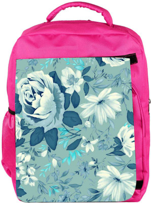 

Snoogg Eco Friendly Canvas Blue Floral Pattern 2481 Backpack Rucksack School Travel Unisex Casual Canvas Bag Bookbag Satchel 5 L Backpack(Pink)