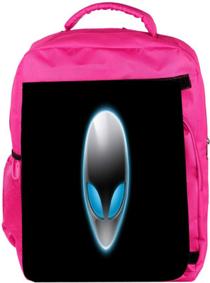 

Snoogg Eco Friendly Canvas Alien Mask Designer Backpack Rucksack School Travel Unisex Casual Canvas Bag Bookbag Satchel 5 L Backpack(Pink)