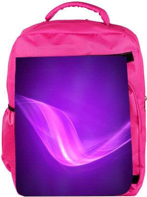 

Snoogg Eco Friendly Canvas Design Purple Wave Designer Backpack Rucksack School Travel Unisex Casual Canvas Bag Bookbag Satchel 5 L Backpack(Pink)