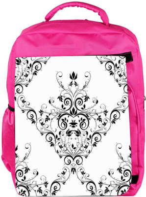 

Snoogg Eco Friendly Canvas V Shaped Pattern Designer Backpack Rucksack School Travel Unisex Casual Canvas Bag Bookbag Satchel 5 L Backpack(Pink)