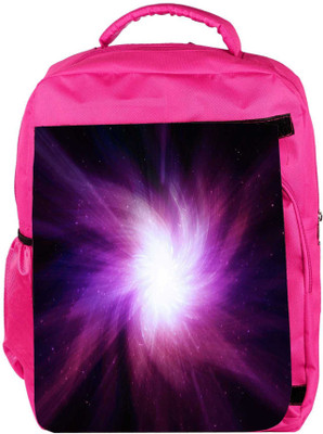 

Snoogg Eco Friendly Canvas Galaxy Cyclone Designer Backpack Rucksack School Travel Unisex Casual Canvas Bag Bookbag Satchel 5 L Backpack(Pink)