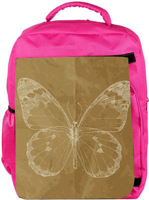 

Snoogg Eco Friendly Canvas Vector Illustration Of A Monarch Butterfly Hand Draw Backpack Rucksack School Travel Unisex Casual Canvas Bag Bookbag Satchel 5 L Backpack(Pink)
