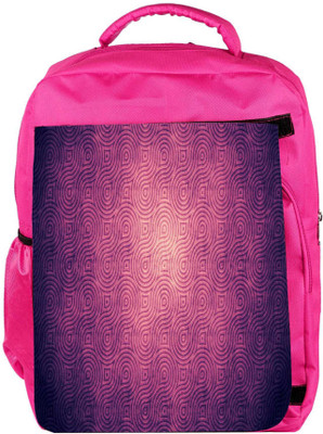 

Snoogg Eco Friendly Canvas Abstract Design Designer Backpack Rucksack School Travel Unisex Casual Canvas Bag Bookbag Satchel 5 L Backpack(Pink)