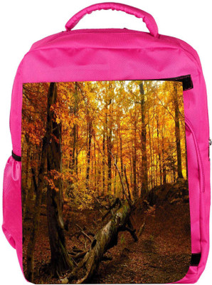 

Snoogg Eco Friendly Canvas Broken Tree Designer Backpack Rucksack School Travel Unisex Casual Canvas Bag Bookbag Satchel 5 L Backpack(Pink)