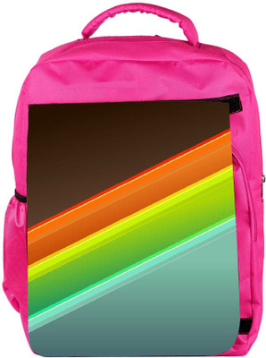 

Snoogg Eco Friendly Canvas Red Green Blue Designer Backpack Rucksack School Travel Unisex Casual Canvas Bag Bookbag Satchel 5 L Backpack(Pink)
