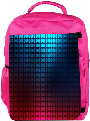 

Snoogg Eco Friendly Canvas Blue And Red Pattern Design Designer Backpack Rucksack School Travel Unisex Casual Canvas Bag Bookbag Satchel 5 L Backpack(Pink)