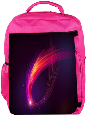 

Snoogg Eco Friendly Canvas Multicolor Sparkling Rays Designer Backpack Rucksack School Travel Unisex Casual Canvas Bag Bookbag Satchel 5 L Backpack(Pink)
