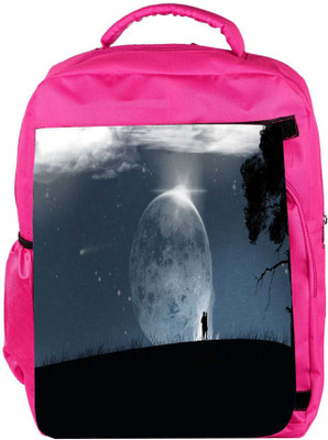 

Snoogg Eco Friendly Canvas Fantasy Wallpaper Designer Backpack Rucksack School Travel Unisex Casual Canvas Bag Bookbag Satchel 5 L Backpack(Pink)