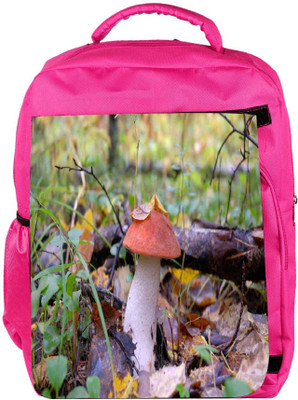 

Snoogg Eco Friendly Canvas Red Mushroom Designer Backpack Rucksack School Travel Unisex Casual Canvas Bag Bookbag Satchel 5 L Backpack(Pink)