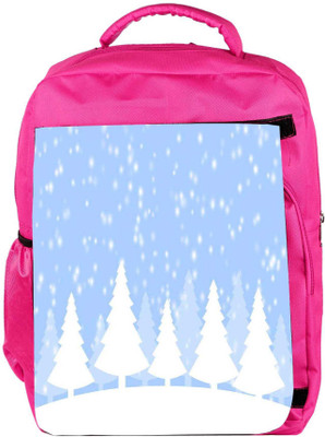 

Snoogg Eco Friendly Canvas Snow Time 2374 Backpack Rucksack School Travel Unisex Casual Canvas Bag Bookbag Satchel 5 L Backpack(Pink)