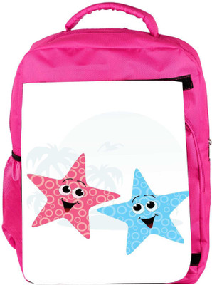 

Snoogg Eco Friendly Canvas Pair Of Little Starfish Backpack Rucksack School Travel Unisex Casual Canvas Bag Bookbag Satchel 5 L Backpack(Pink)