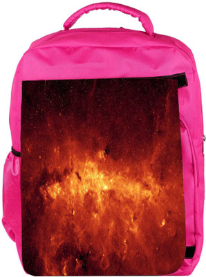

Snoogg Eco Friendly Canvas Milky Way And Galaxy Designer Backpack Rucksack School Travel Unisex Casual Canvas Bag Bookbag Satchel 5 L Backpack(Pink)