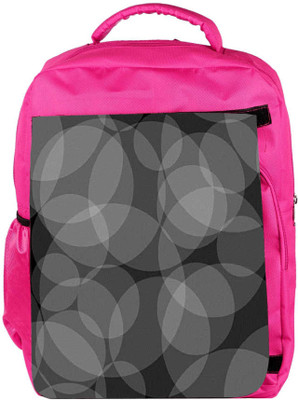 

Snoogg Eco Friendly Canvas Grey Circles Abstract Pattern Designer Backpack Rucksack School Travel Unisex Casual Canvas Bag Bookbag Satchel 5 L Backpack(Pink)