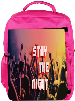 

Snoogg Eco Friendly Canvas Stay The Night Backpack Rucksack School Travel Unisex Casual Canvas Bag Bookbag Satchel 5 L Backpack(Pink)