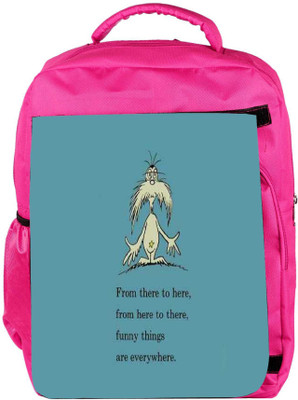 

Snoogg Eco Friendly Canvas Funny Thing Everywhere Backpack Rucksack School Travel Unisex Casual Canvas Bag Bookbag Satchel 5 L Backpack(Pink)