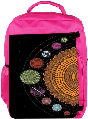 

Snoogg Eco Friendly Canvas Spiral Solar System 2792 Backpack Rucksack School Travel Unisex Casual Canvas Bag Bookbag Satchel 5 L Backpack(Pink)