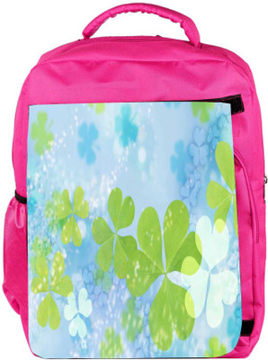 

Snoogg Eco Friendly Canvas Lite Floral Designer Backpack Rucksack School Travel Unisex Casual Canvas Bag Bookbag Satchel 5 L Backpack(Pink)