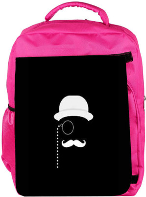 

Snoogg Eco Friendly Canvas Minimal Detective Backpack Rucksack School Travel Unisex Casual Canvas Bag Bookbag Satchel 5 L Backpack(Pink)
