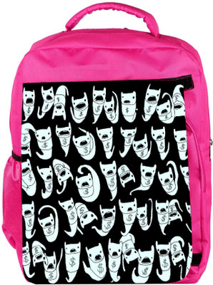 

Snoogg Eco Friendly Canvas Dollar Kitty Backpack Rucksack School Travel Unisex Casual Canvas Bag Bookbag Satchel 5 L Backpack(Pink)
