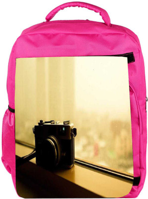 

Snoogg Eco Friendly Canvas Vintage Style Photography Backpack Rucksack School Travel Unisex Casual Canvas Bag Bookbag Satchel 5 L Backpack(Pink)