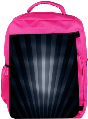 

Snoogg Eco Friendly Canvas Black And Grey Strips Designer Backpack Rucksack School Travel Unisex Casual Canvas Bag Bookbag Satchel 5 L Backpack(Pink)