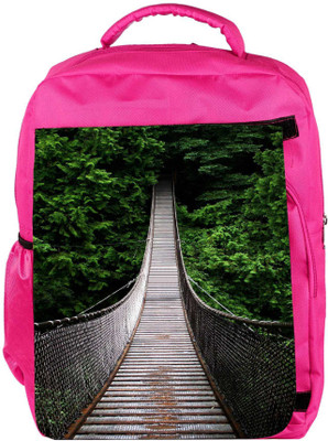 

Snoogg Eco Friendly Canvas One-Way-Home Designer Backpack Rucksack School Travel Unisex Casual Canvas Bag Bookbag Satchel 5 L Backpack(Pink)