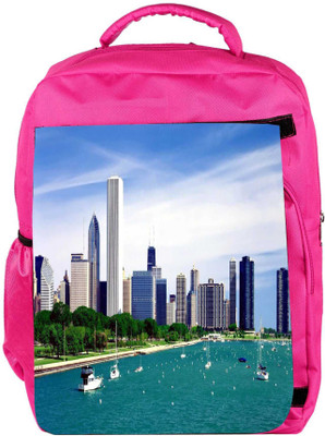 

Snoogg Eco Friendly Canvas Day City Designer Backpack Rucksack School Travel Unisex Casual Canvas Bag Bookbag Satchel 5 L Backpack(Pink)