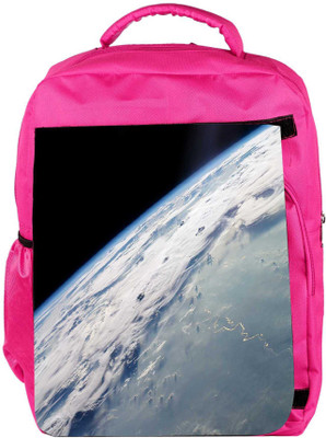 

Snoogg Eco Friendly Canvas Earth Image From The Top Designer Backpack Rucksack School Travel Unisex Casual Canvas Bag Bookbag Satchel 5 L Backpack(Pink)