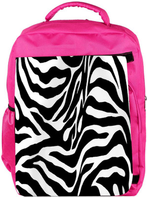 

Snoogg Eco Friendly Canvas Zebra Skin Backpack Rucksack School Travel Unisex Casual Canvas Bag Bookbag Satchel 5 L Backpack(Pink)