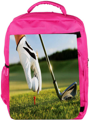 

Snoogg Eco Friendly Canvas Golf Designer Backpack Rucksack School Travel Unisex Casual Canvas Bag Bookbag Satchel 5 L Backpack(Pink)